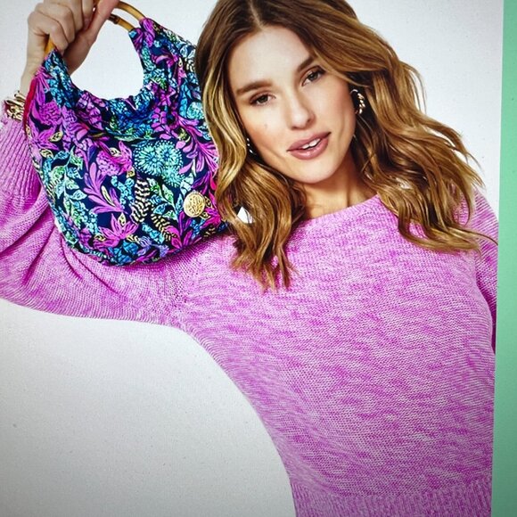 Lilly Pulitzer Floral Mini Bag - Pink, Blue, Yellow - Picture 3 of 3